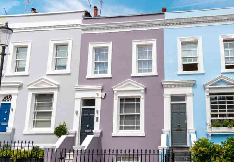 colourful terraced houses