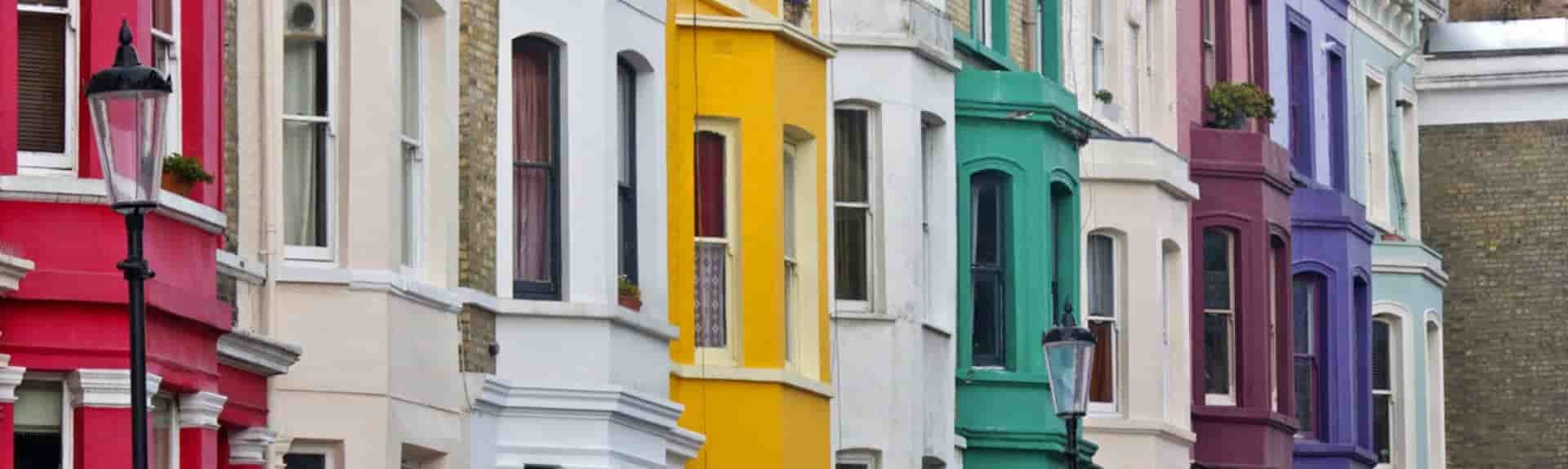 colourful terraced houses